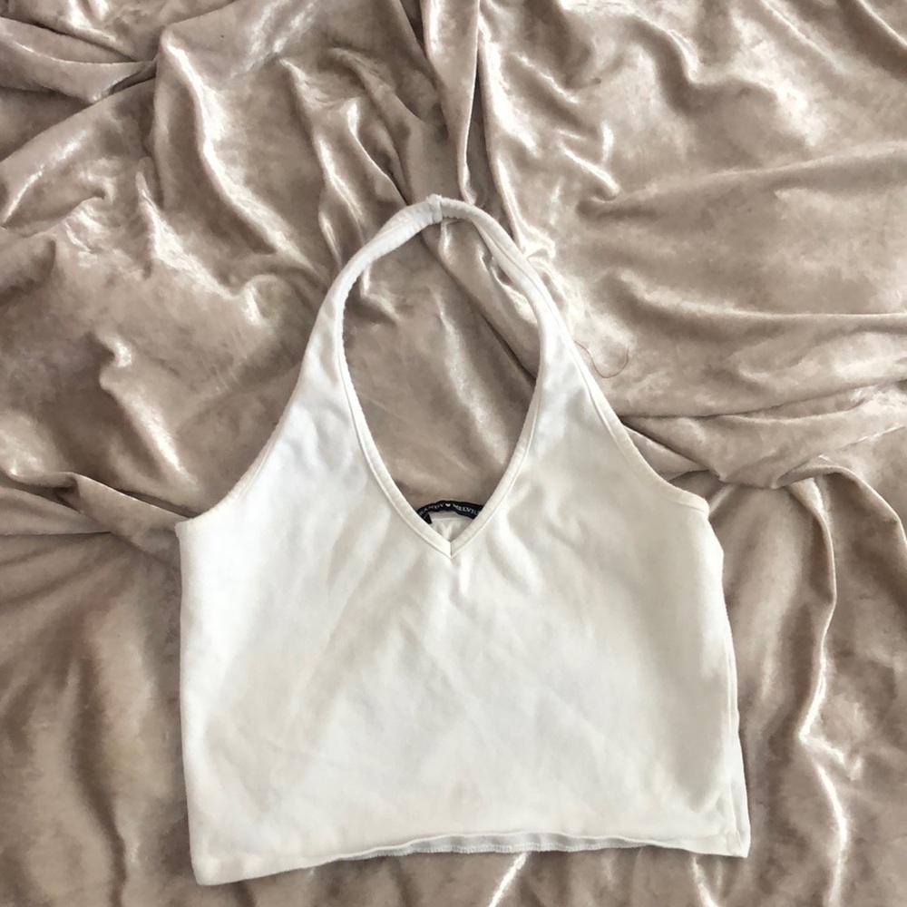 Brandy Melville white halter top